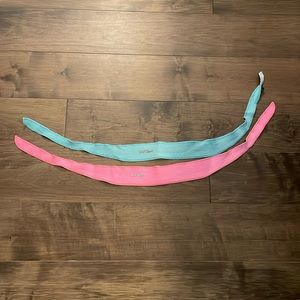 2 halo workout bands (pink:light blue)